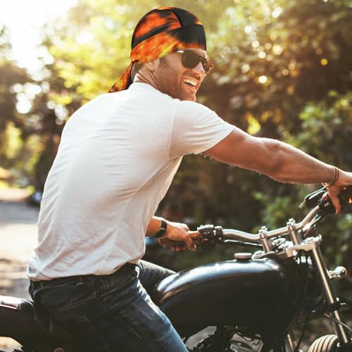 Image of DOCILA 3 Pcs Do Rags for Men Skull Cap Bandana Hat Breathable Helmet Linner Beanie