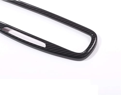 Miniatura 8 de YIWANG Fibra de carbono ABS interior espejo retrovisor marco Trim 1 unids para Maserati Levante 2016-2018 para Ghibli para Quattroporte 2017