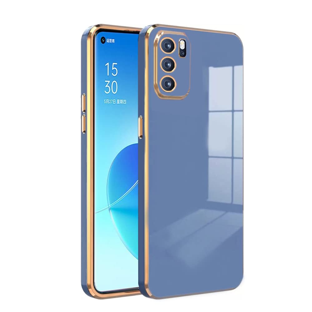 KARWAN®️ Luxury 6D Chrome Back Cover Case Compatible for Oppo Reno 6 Pro 5G |Slim Shockproof Soft TPU | Raised Lips Protection | Camera Protection | Stylish Back Case and Cover | -Blue (B0BSV6Y7QV) Amazon Price History, Amazon Price Tracker