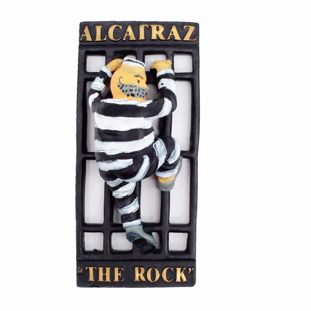 Altko 《The Rock》Alcatraz Island San Francisco California Usa Alcatraz Island Magnet Fridge Refrigerator Magnet Decoration Sticker Souvenir Resin Crafts Kitchen Whiteboard