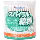 日進医療器 リーダー スパイラル綿棒 200本入が227円！