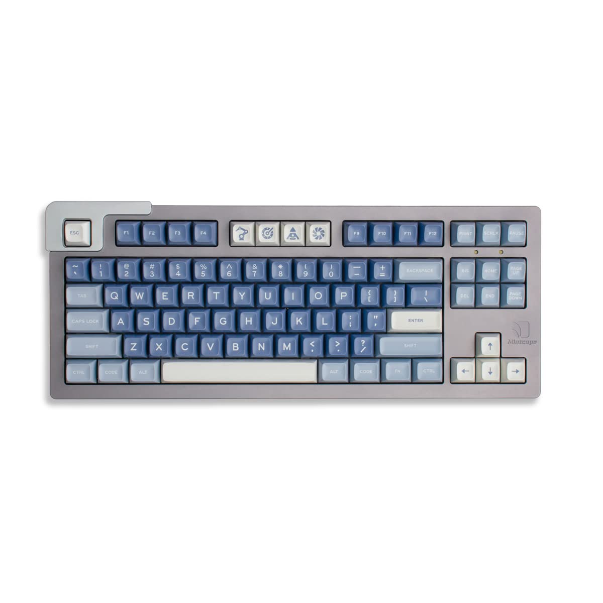 Keycaps 170 Keys Double Shot SA Profile Blue Fishing ANSI&ISO Layout 6.25u/7u Space Bar Keycap Suita