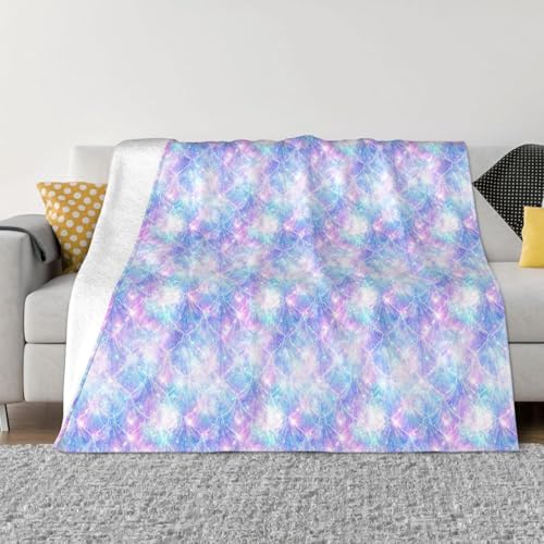 Couverture chaude contre le froid plaid micro polaire sirène pour lit - 3
