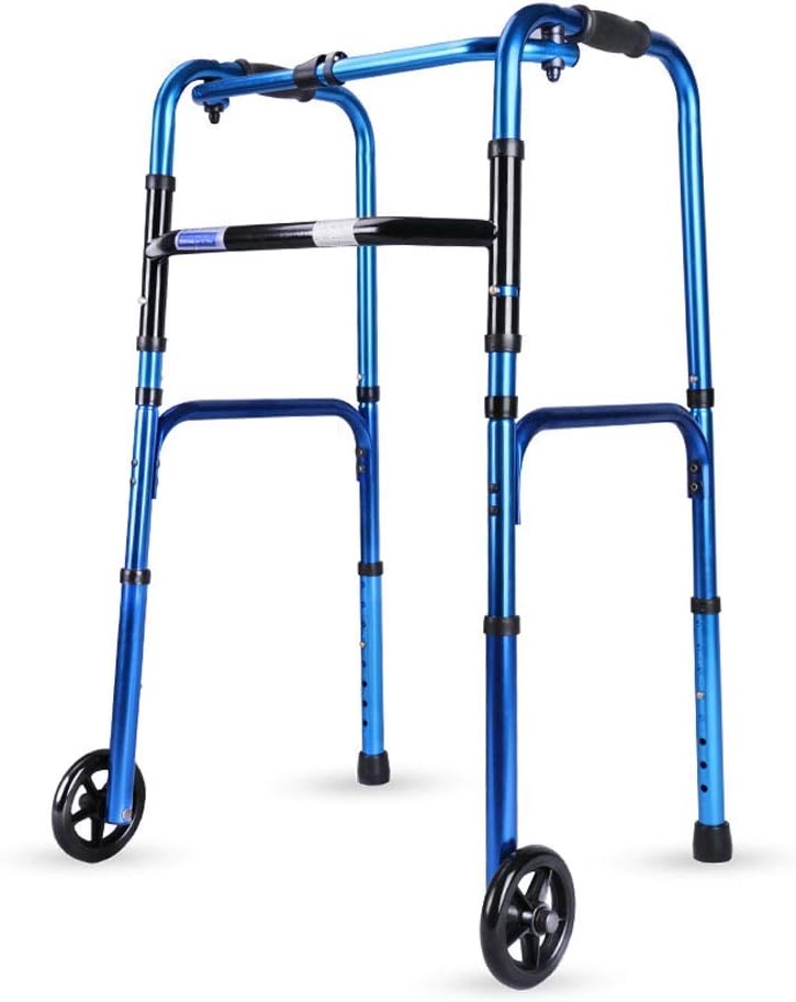 Walkers for seniors Foldable Rolling r Walker with 2 Wheels,Walking ity Aid Frame -Lightweight and Height Adjustable -Crutch Armrest for Elderly Adult Bariatric r walker, Durable Mo (#1) beautiful