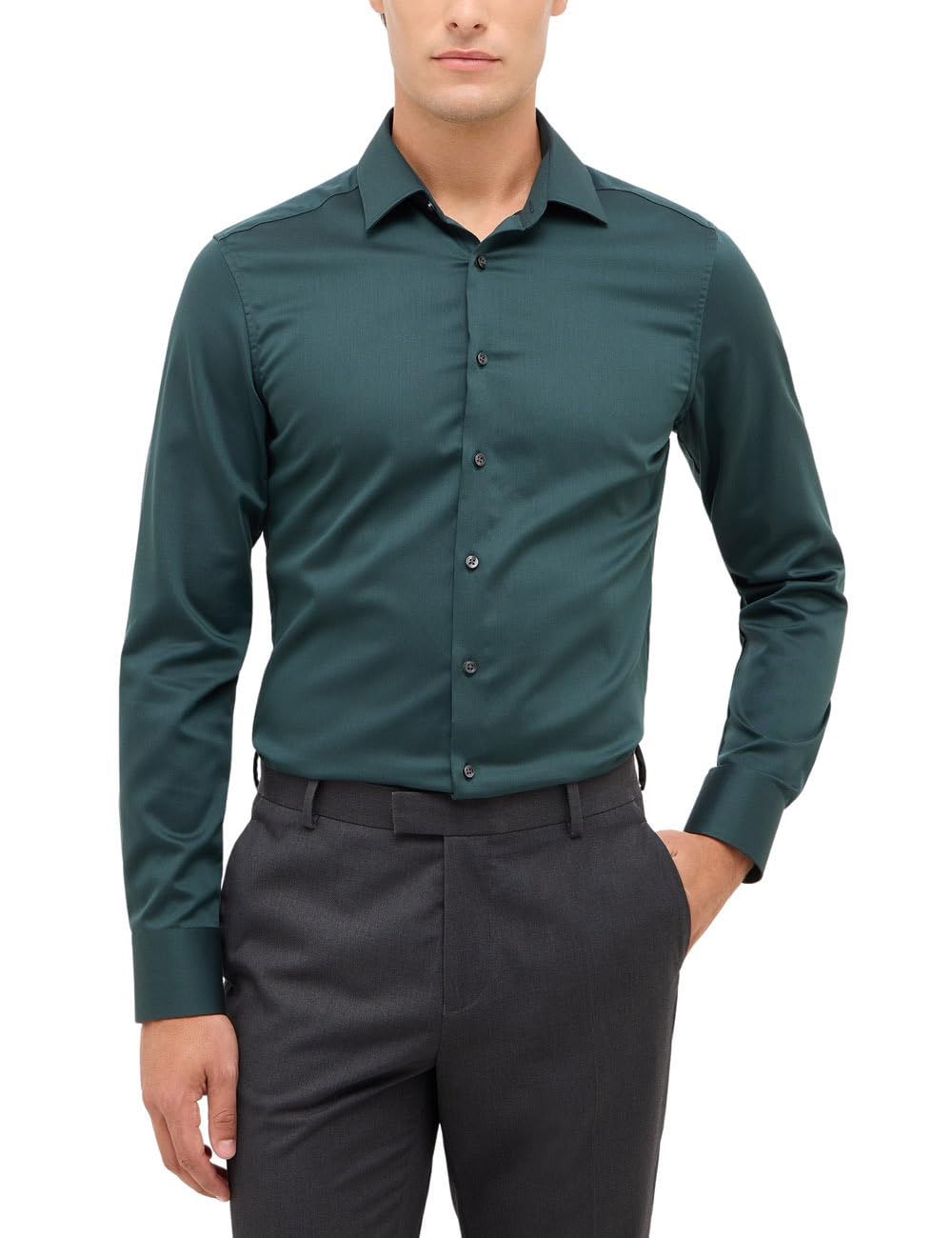 ETERNA Male Hemd unifarben Slim FIT