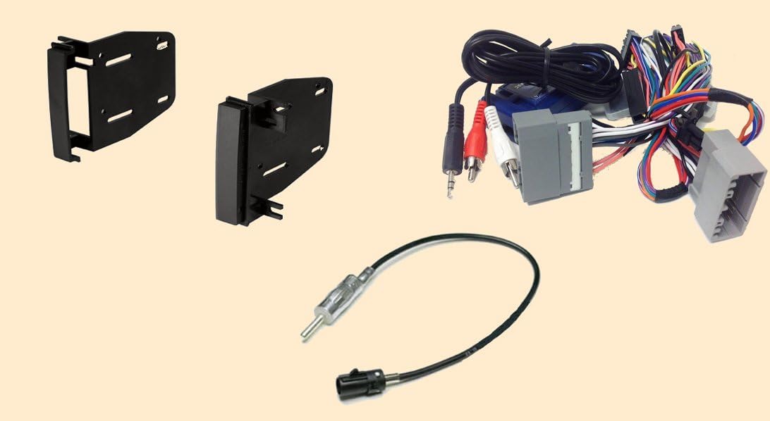 Radio Stereo Install Double Din Dash Kit + Steering Control Wiring + canbus Wire Harness + Antenna Adapter Fits Chrysler 200 (2011-2012), 300 (2008-2010), Aspen (08-2009), Sebring (2007-10)