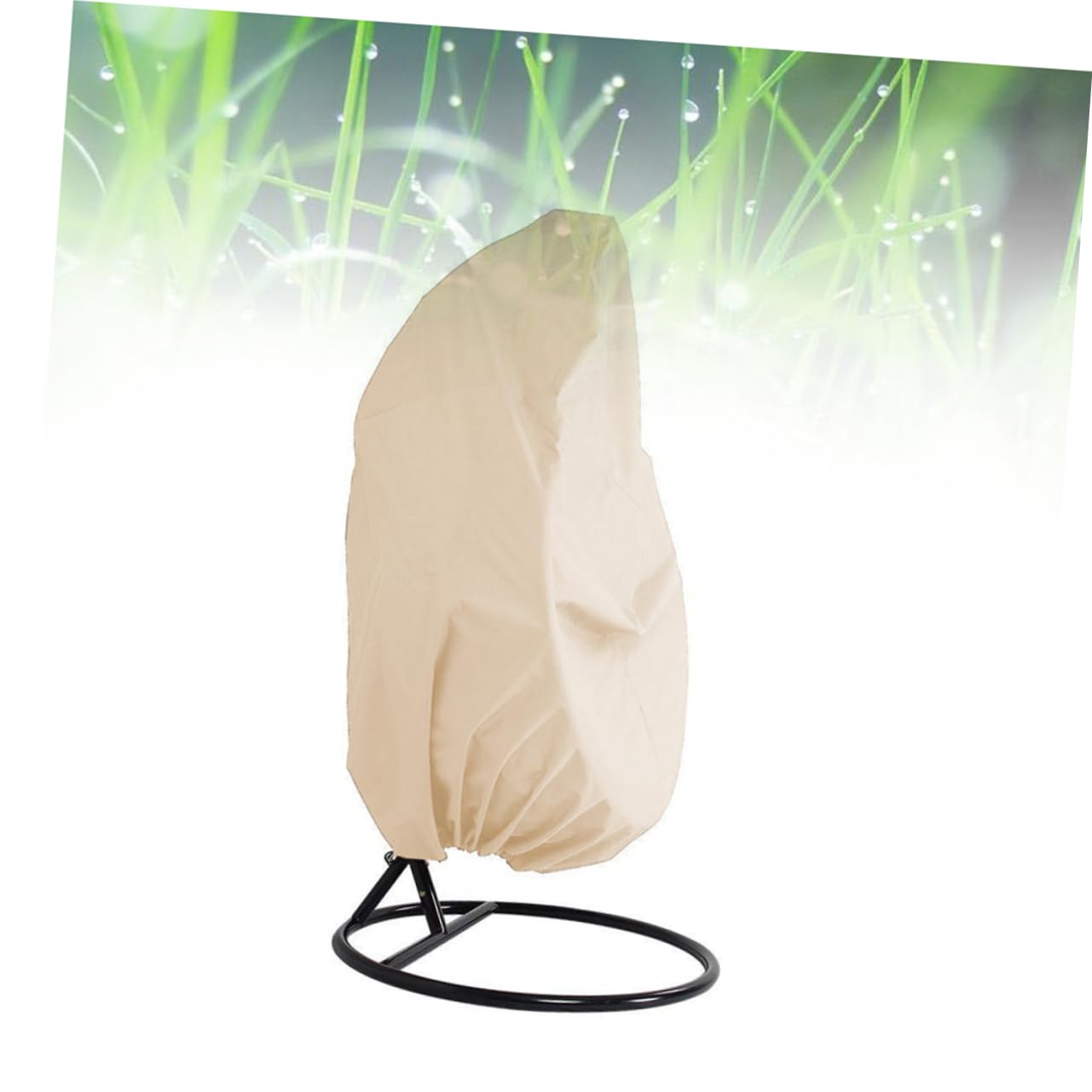 SUPVOX 1Pièce Housse de Chaise Suspendue pour Jardin Protection Extérieure Pluie UV Vent Beige