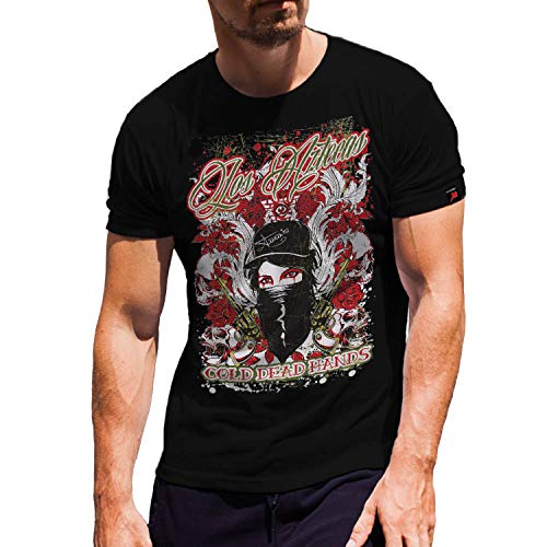 Guns Girl Skulls t-shirt au motif tattoo résistant #30533
