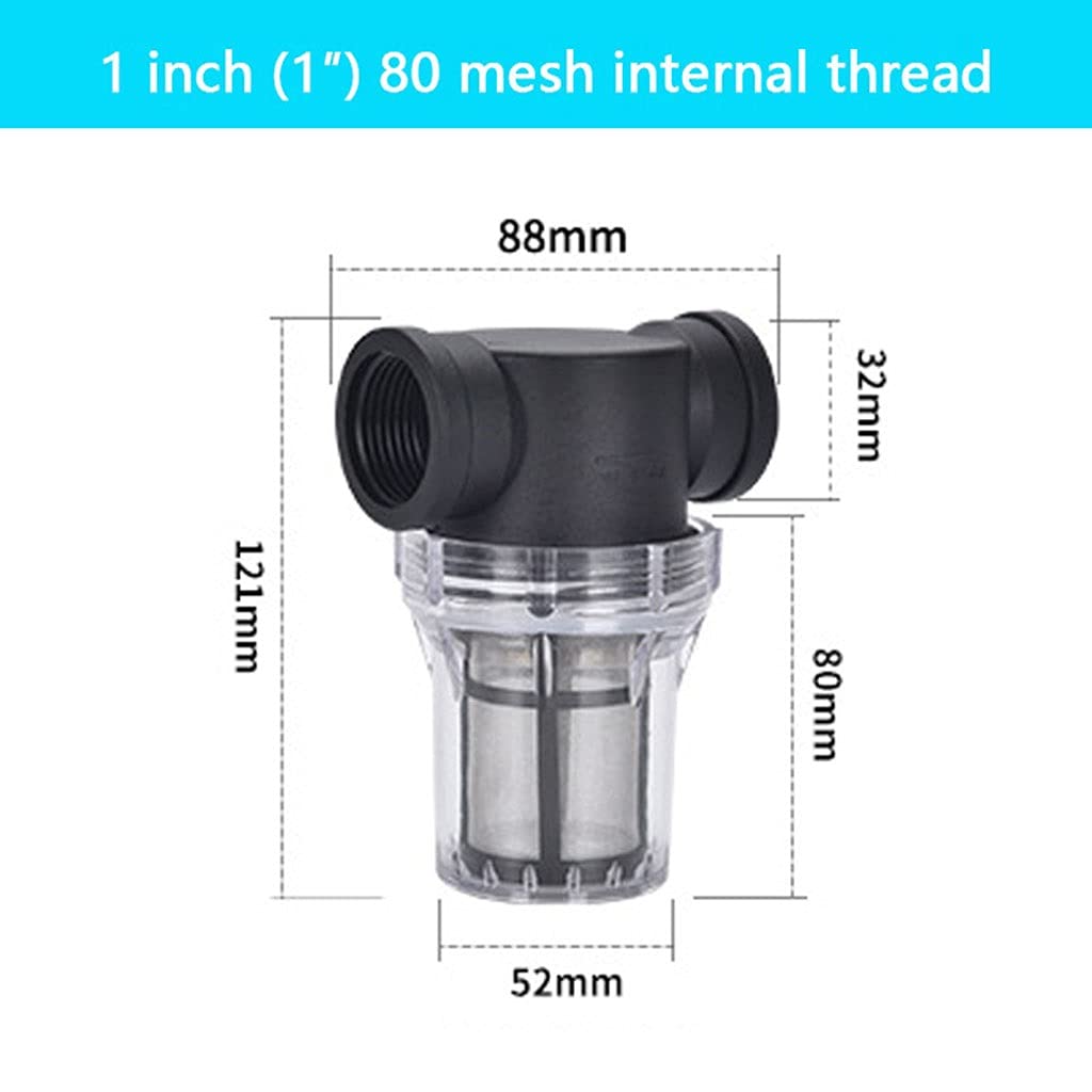 Garten-Wasser-Vorfilter, Kunststoff-Bewässerungssystem-Verunreinigungsvorfilter(1 Inch 80 Mesh in)