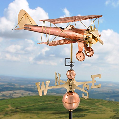 Gooddirectionsbiplaneweathervanepurecopperairplaneweathervanesaviationdecor Urban Country Home Decor Good directions biplane weathervane pure copper airplane weathervanes aviation decor urban country home decor