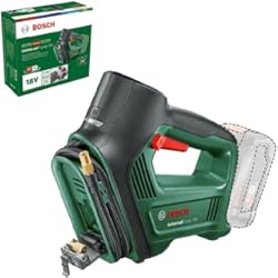 Fowawu 6000Mah Compresor Aire Coche Bosch Home and Garden Bomba de aire/compresor aire Bosch, universal 18 V (sin batería, sistema V, para neumáticos automóviles, motocicletas y bicicletas, 150 PSI, 10.3 bar, embalaje cartón)