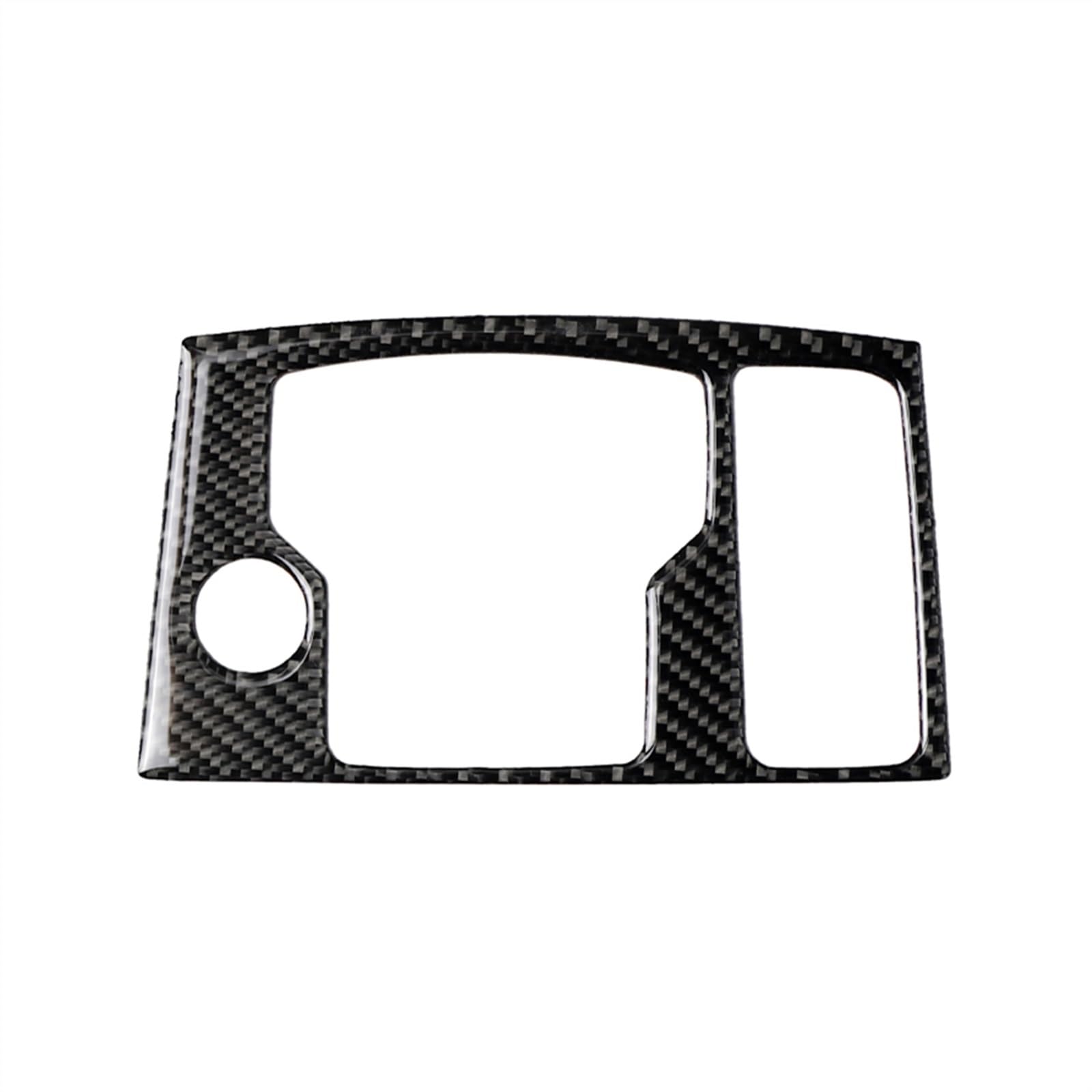 Hmjdz Black Carbon Fiber Car Part Car Interior Inner Multimedia Button Cover Trim For Mazda 3 For Axela 2017 2018 For Lhd Carbon Fiber Abs Sticker Styling Accessories