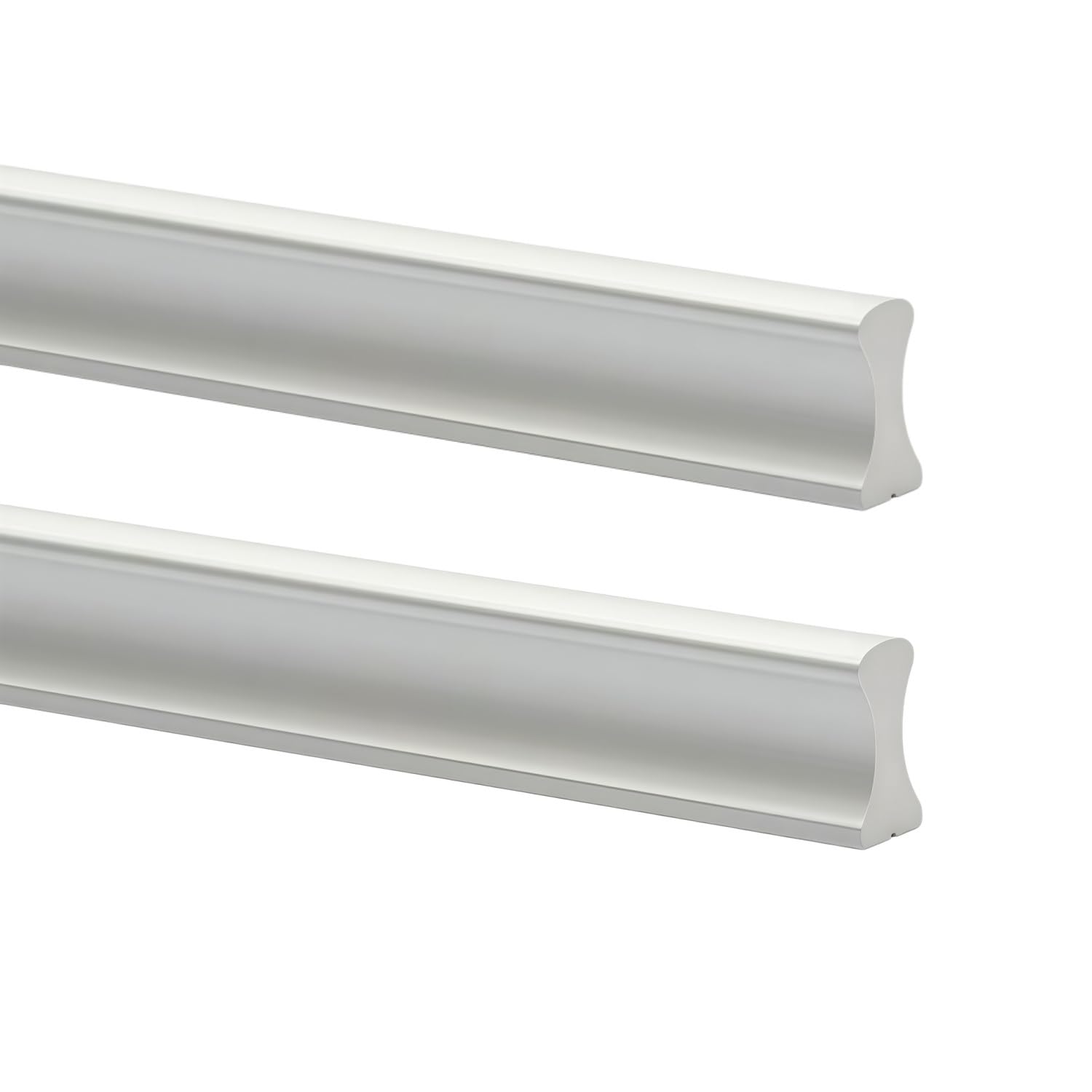 2er Set Schrankgriff Alu silberfarben Robust & langlebi Möbelgriffe