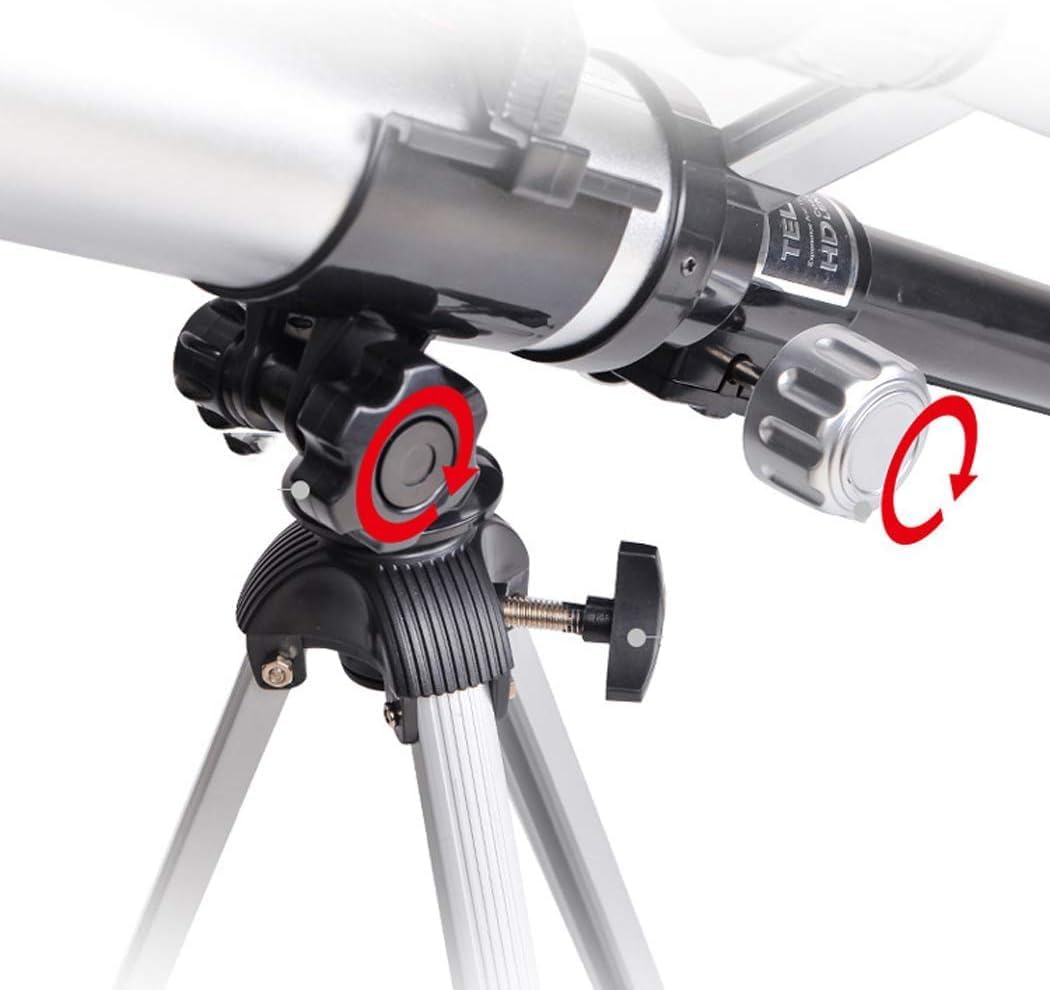 Monocular Telescope Portable Refractor Telescope 50mm Aperture 360mm AZ Kids & Adults Mount Astronal Refracting Telescope Fully-Coated Glass Optics