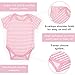 BirdRock Baby Organic Cotton Bodysuit for Newborn and Infant Girls and Boys (Pink Stripe, 3-6 Months)
