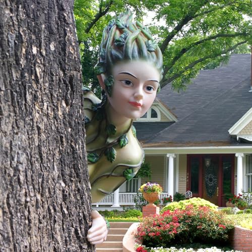 Fairy tree hugger facile à installation pour une décoration extérieure stable - 3