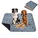 2 Stück 90*80cm Welpenunterlagen Waschbar, Wiederverwendbare Trainingsunterlagen für Hunde, rutschfeste und Saugfähige PIPI Pads für Meerschweinchen, Hunde, Katzen und Kaninchen, Hundepfoten-Muster