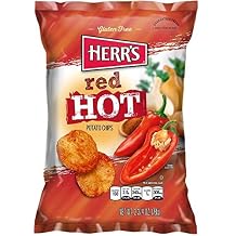 Herrs - Red Hot Potato Chips, Pack of 24 bags