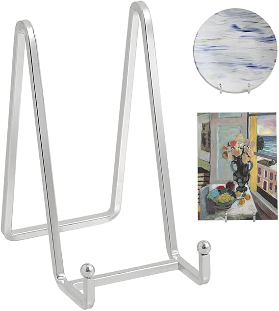 Plate Holder Easel Display Stand 6 inch Metal Plate