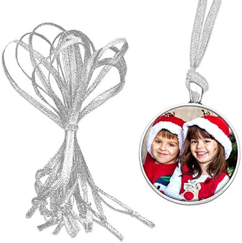 Pack of 50 Hand Tied Ribbons Festive Silver Christmas Ornament Hangers Decoration