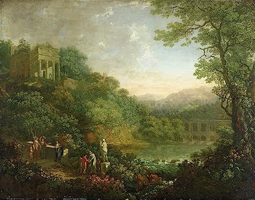 Peinture sur toile paysage idéal Johannbach pour chambre à coucher