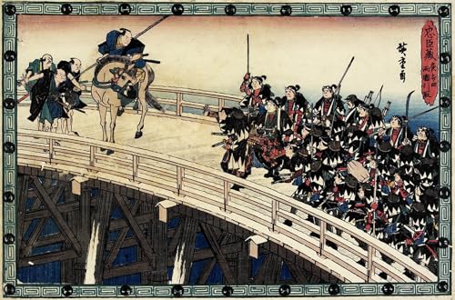 Tableaux peinture sur toile Hiroshige pour chambre zen