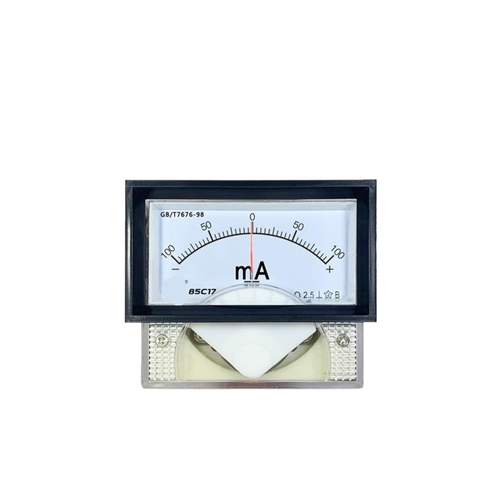 Milliampèremètre DC ±50mA 85c17 | Ampèremètre bidirectionnel à pointeur