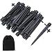 Elcoho 60 Pack Adjustable Irrigation Drippers 360 Degree Water Flow Irrigation Drippers Connector for 4/7 MM Tube, with Storage Bag