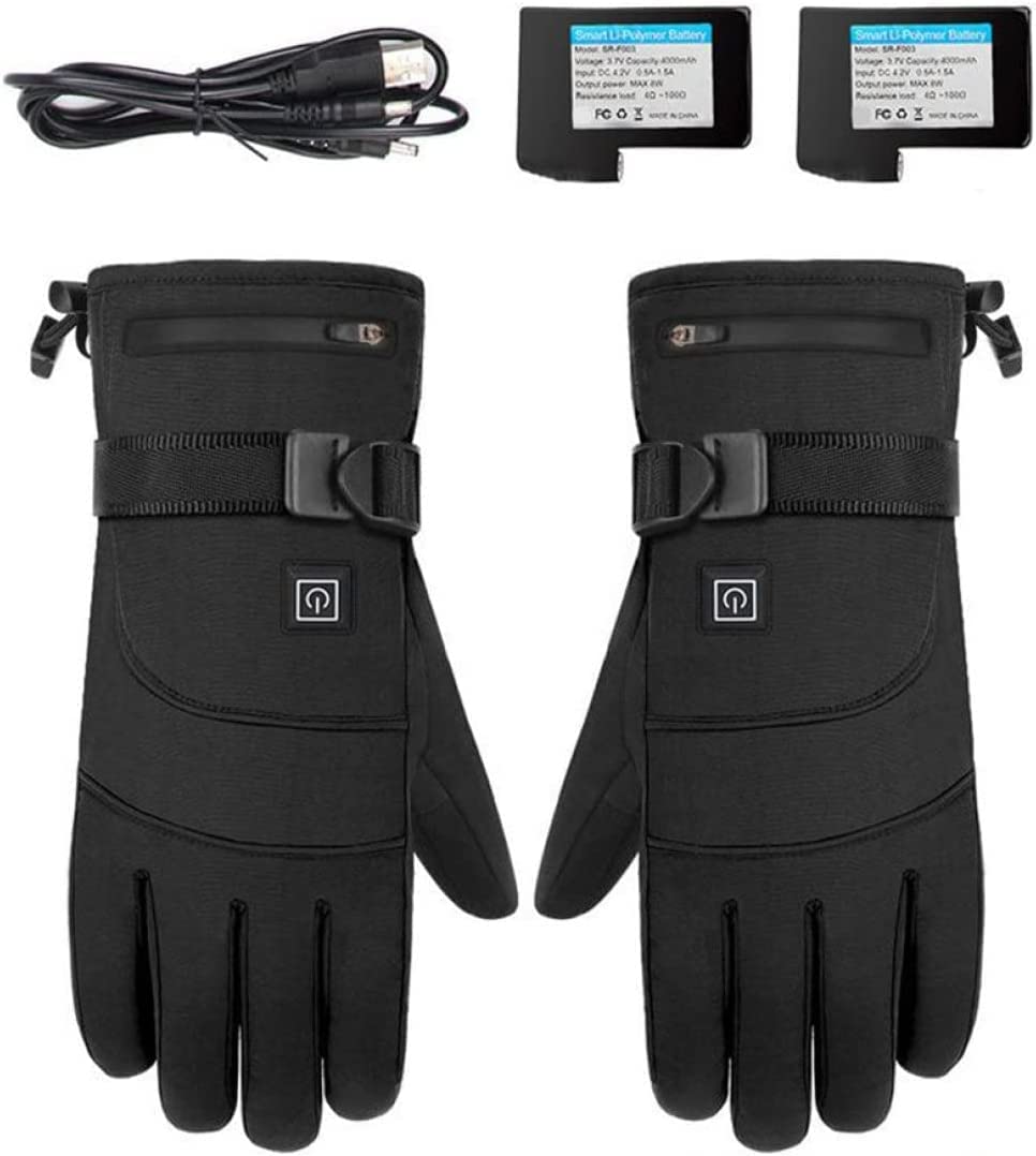 Gants Chauffants Écran Tactile Haute Autonomie 4000 mAh pour le Ski