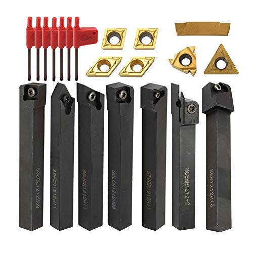 Portaherramientas para torno con 21 inserciones de carburo miniatura 1