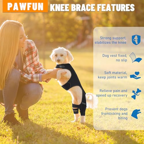 Image of Dog Knee Brace for Hind Legs- Adjustable Dog Leg Brace for Both Back Leg Helps with Torn ACL, Luxating Patella, Ligament Injuries & Arthritis, 3XL