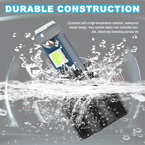 20PCS Bombillas LED T5 Azul Hielo para Tablero miniatura 6