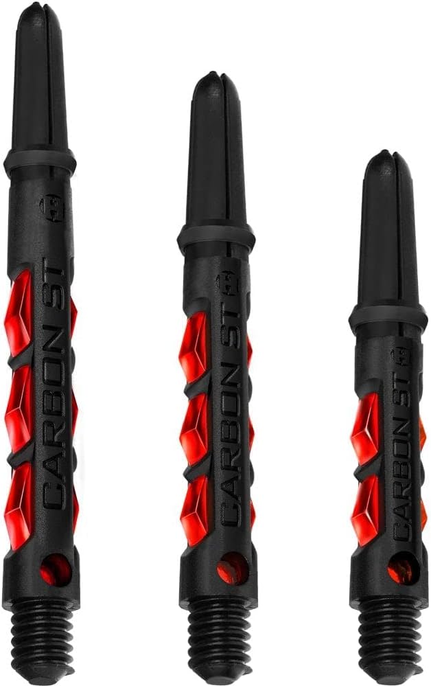 Harrows Dart Shafts Carbon ST Stems with Pyramid Rings, Multiple