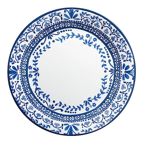 Corelle Vitrelle ディナープレート6点セット 3層ガラスと欠けにくい軽量ラウンドプレート、ポルトフィーノ
