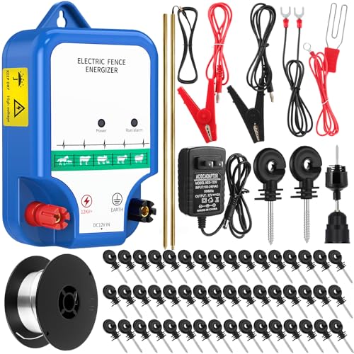MorningRo 8-Mile Electric Fence for Preventing Animals...