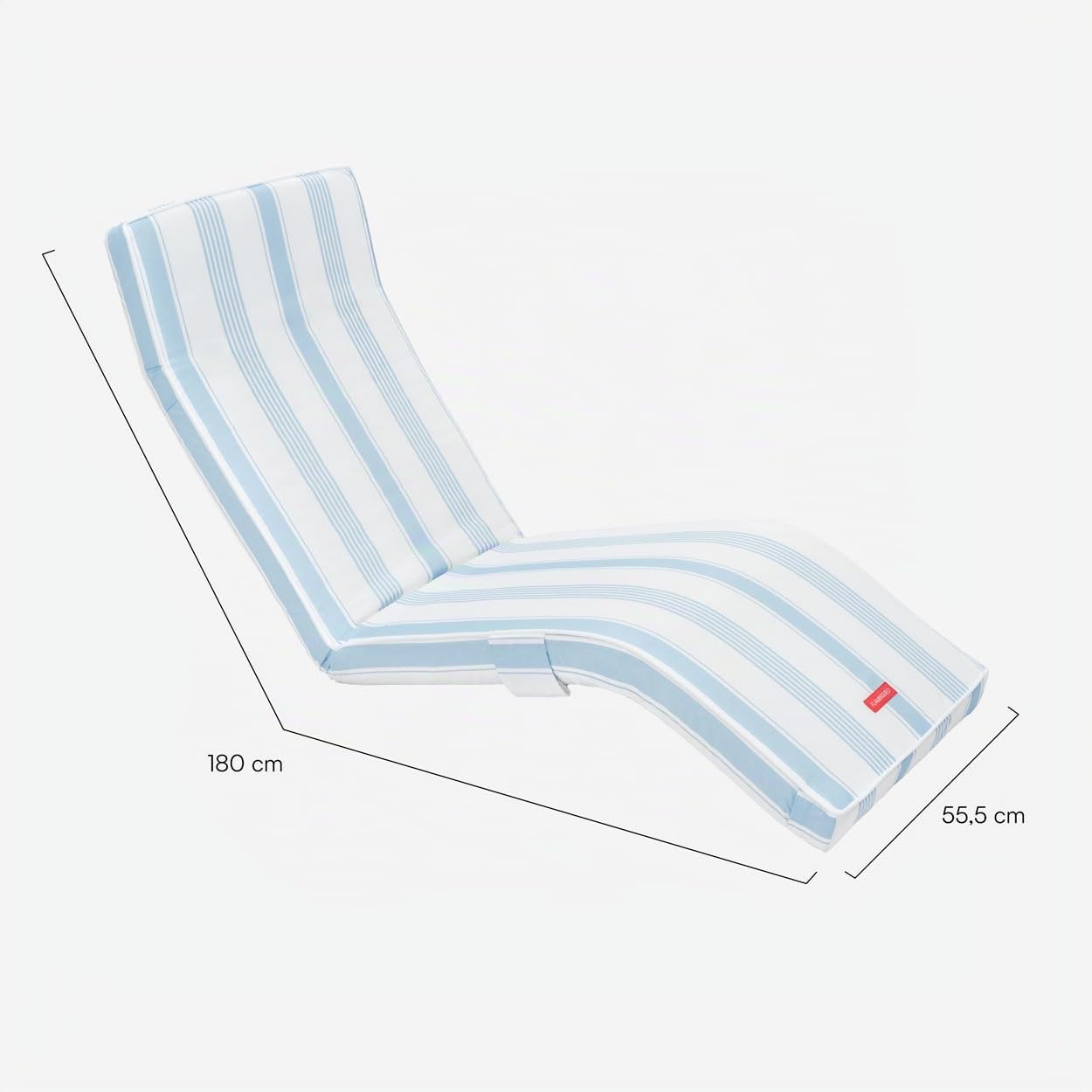 Flamingueo Chaise Longue Pliante - Réglable en Plusieurs Positions - Facile à Transporter - Poche Arrière - Imperméable - Polyester - Bleu