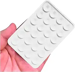 Suporte Adesivo Capa Telefone Celular com Ventosa de Sucção Silicone Iphone Android Reforçado - BRANCO