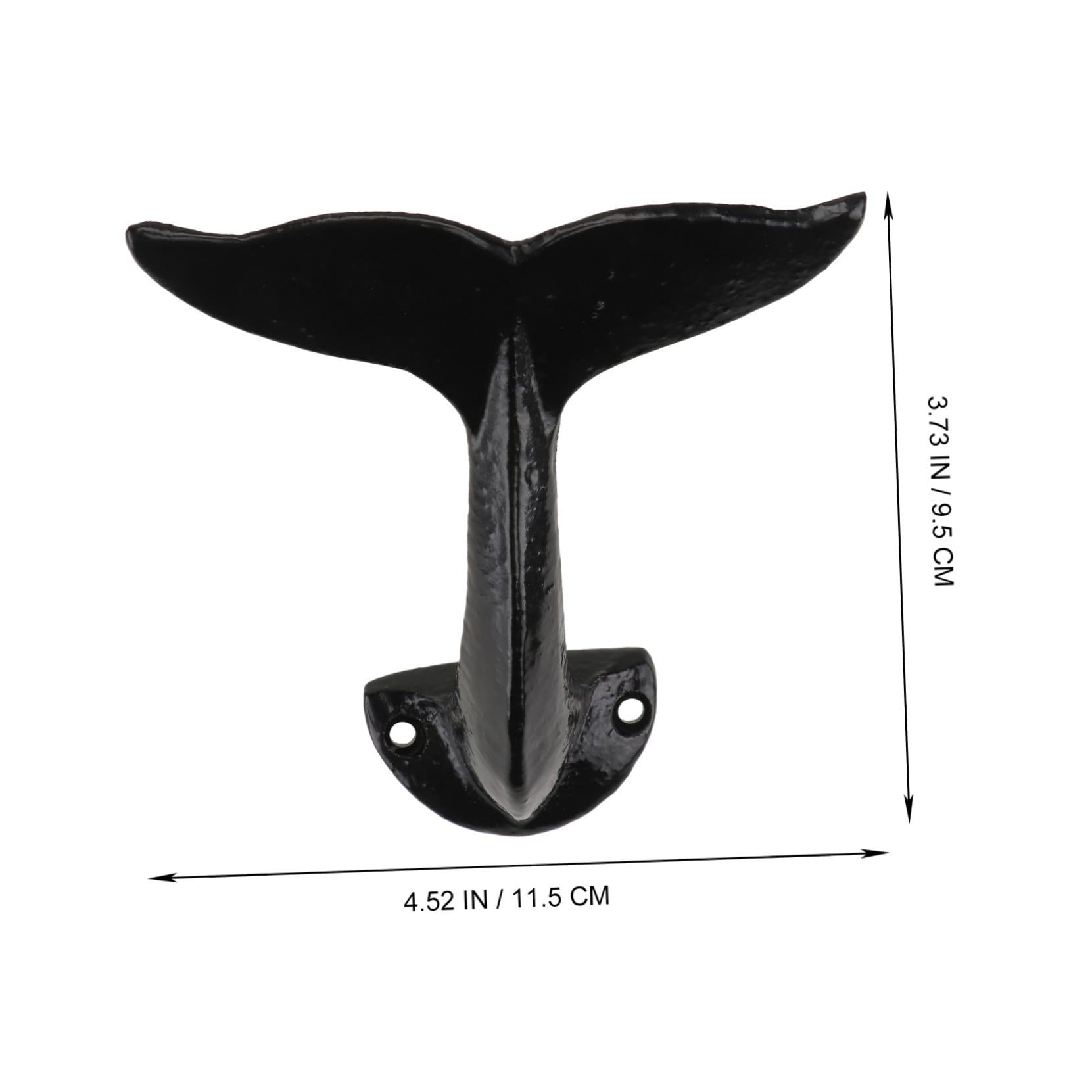 Ciieeo 2 Pz Gancio da Parete in Ghisa Gancio Per Coda Di Balena Appendiabiti Appendiabiti Da Parete Intoppo Pesante Per Modellare La Coda Di Balena Espositore decorativo a di a