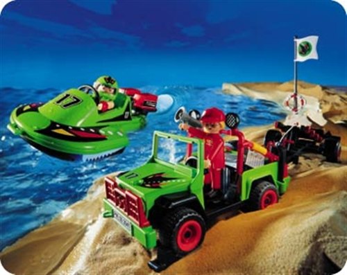 Preisvergleich Produktbild PLAYMOBIL 3041 - Speedboot mit Offroader
