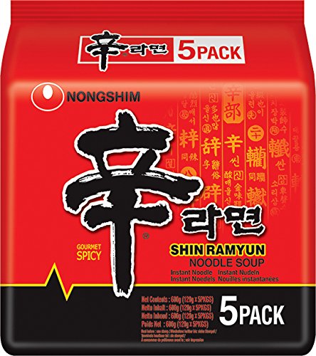 NONGSHIM Instant Noodles Shin Ramyun Multipack (5 x 120 g)