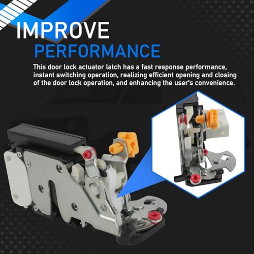 Image of Rear Right Passenger Side Power Door Latch Lock Actuator Compatible With 2003-2019 Chevy Express 1500 2500 3500 4500 GMC Savana 1500 2500 3500 4500 Door Lock Motor Replaces 937-511 22834666