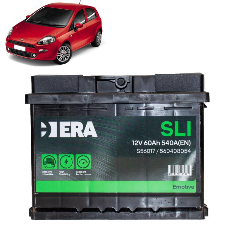 Batteria 60Ah per Fiat Punto 1.4 Natural Power benzina 2007+