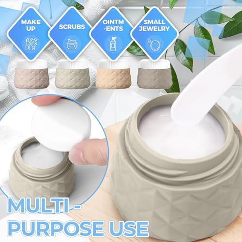 16Pack Travel Bottles for Toiletries, TSA Approved Travel Size Toiletries Containers Set, Silicone Leak Proof Refillable Bottles Elastic Sleeves Creams Jars Accessories Kit W/Clear Bag - Image 6