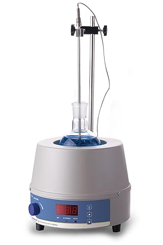JOANLAB Manto de calefacción eléctrico de 16.9 fl oz con agitador magnético Agitador de manto de calefacción de laboratorio digital para frasco de