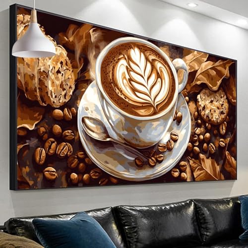 Broderie Diamant Café Adulte DIY Crystal Art Point De Croix Broderie Diamant