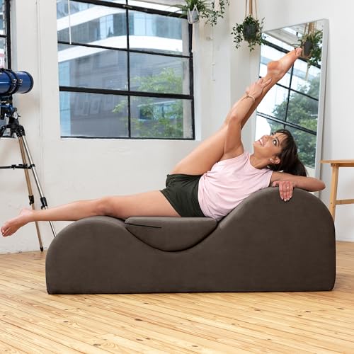 Image of Avana Luvu Lounger - Chaise Lounge Chair for Yoga, Exercise, Massage - High Density Foam - Made in the USA - Espresso