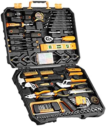 168Pcs/208Pcs Hand Tool Woodworking Multi Tools With Tool Box Include Socket Set Torque Wrench Hammer Knife DKMT168
