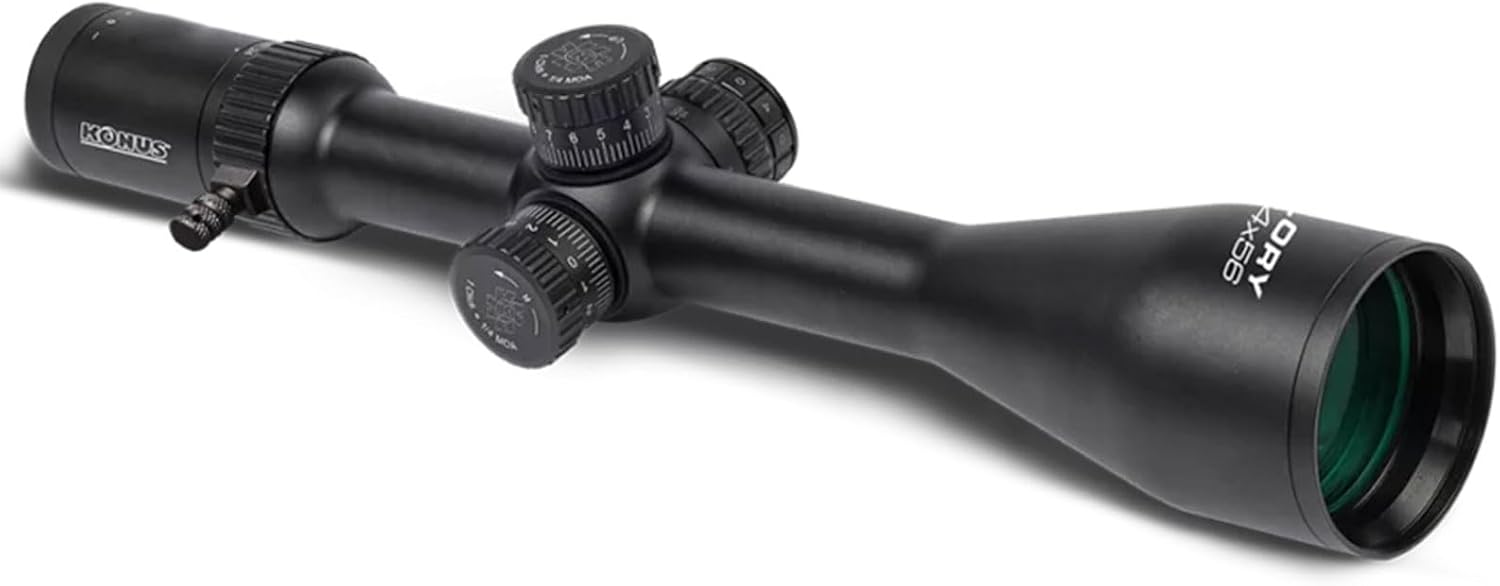 KONUS Glory Riflescope | Fully Multi-Coated Optics for Hunting & Shooting | Locking Turrets, Illuminated Reticle, Long Eye Relief, Side Parallax Wheel, Removable Zoom Lever & Sunshade