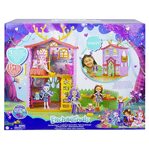 Maison de poupée Enchantimals Danessa Biche jouet enfant 4 espaces