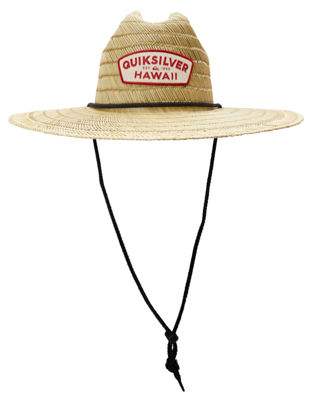 Quiksilver Men's Pierside Lifeguard Beach Sun Straw Hat, Black/Hawaii, Small